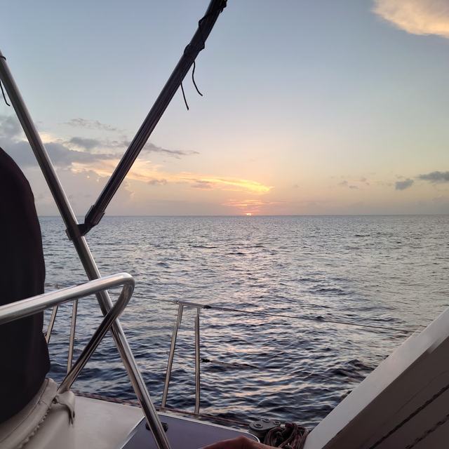 Sunset from the bow